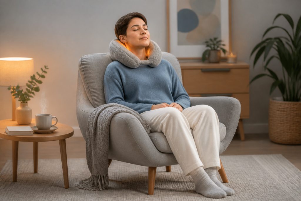 Coussin cervical chauffant : soulagez vos tensions