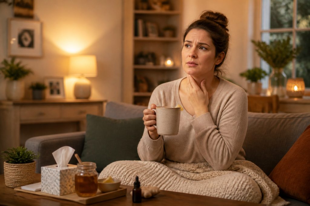 Gorge qui gratte : comprendre et soulager l’irritation